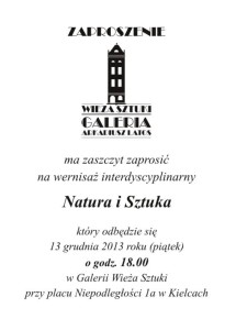 ZAPROSZENIE Natura 2